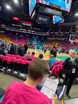 Spurs Tickets Next To Bench