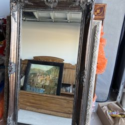Large Antique Style Mirror - 35" x 55" 