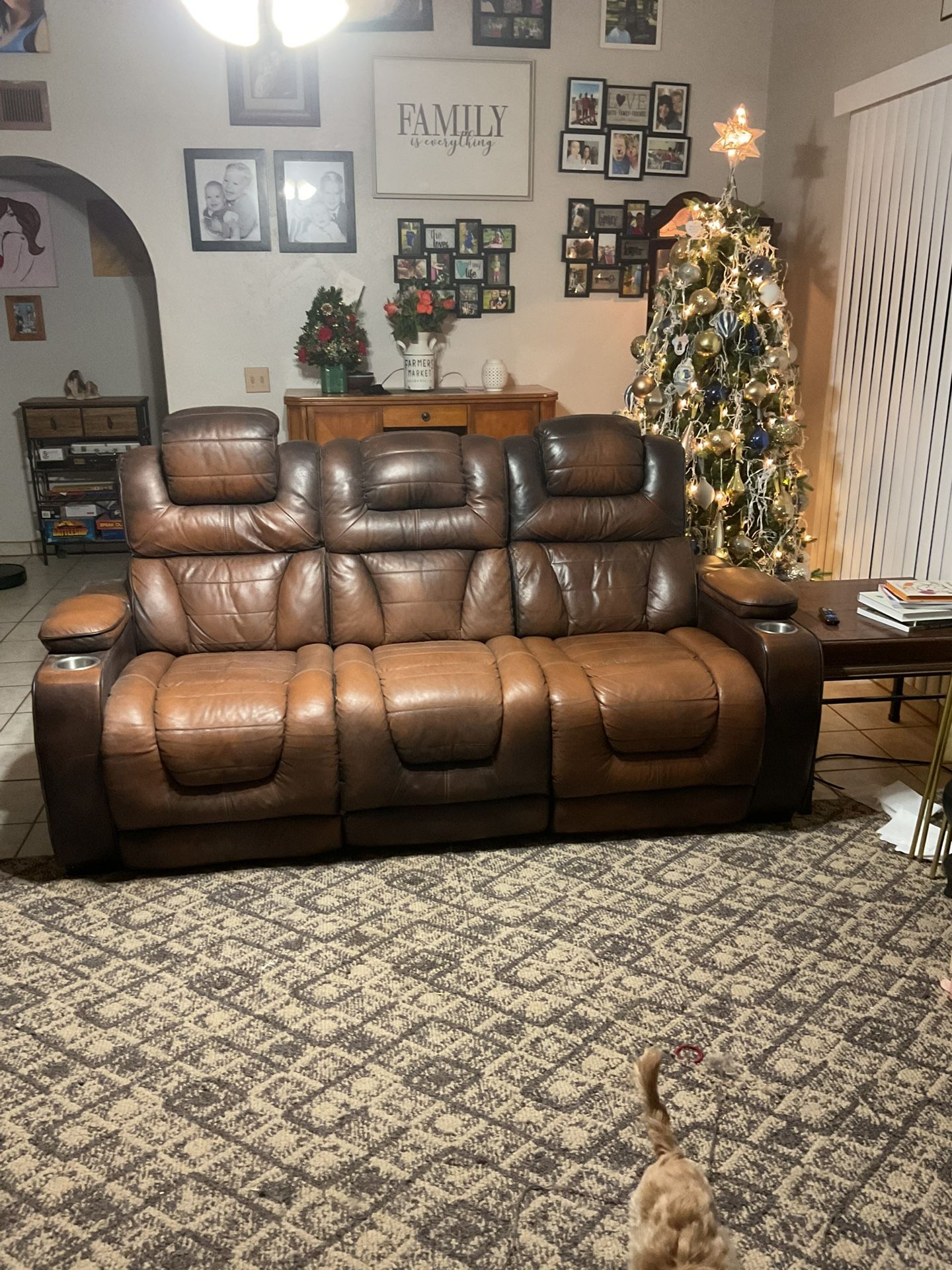 Leather Sofa And Love Seat