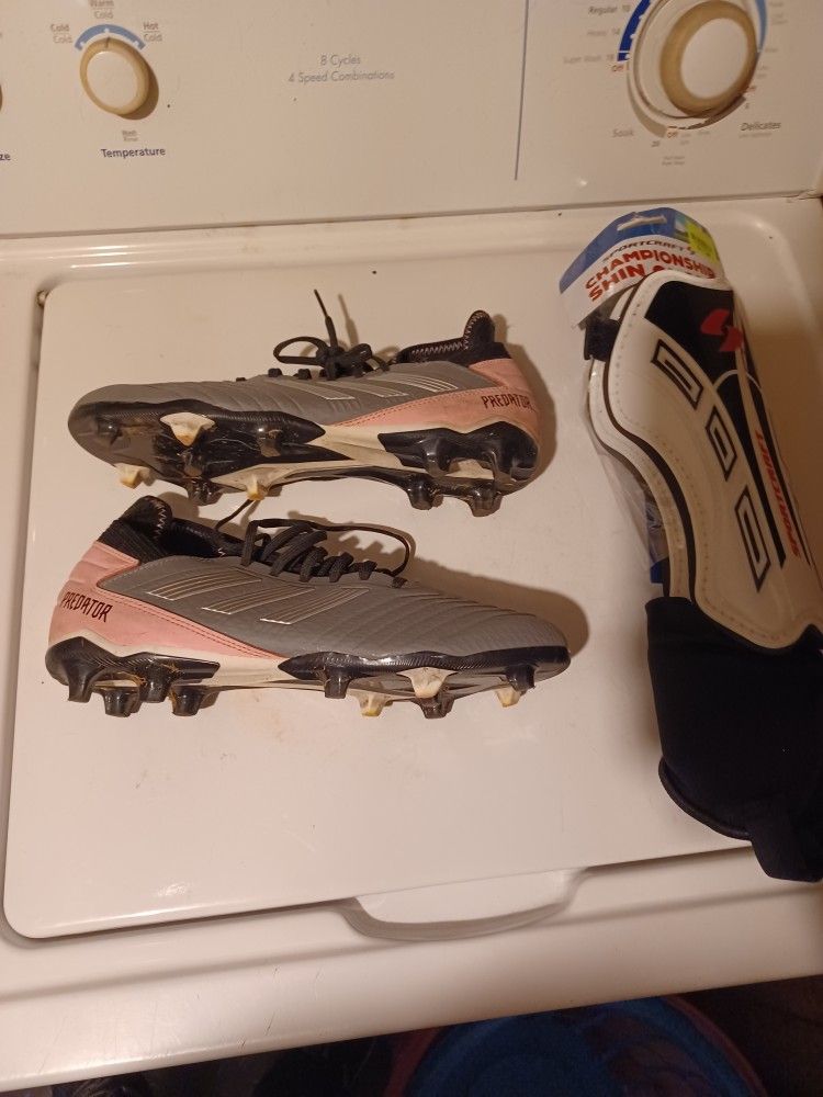 Adidas Predator Soccer Cleats/Shin Gaurd