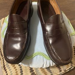 G.H.Bass & Co. Weejuns Leather Shoes Loafers Classic Slip-on Burgundy  Size 11 Made in USA 🇺🇸