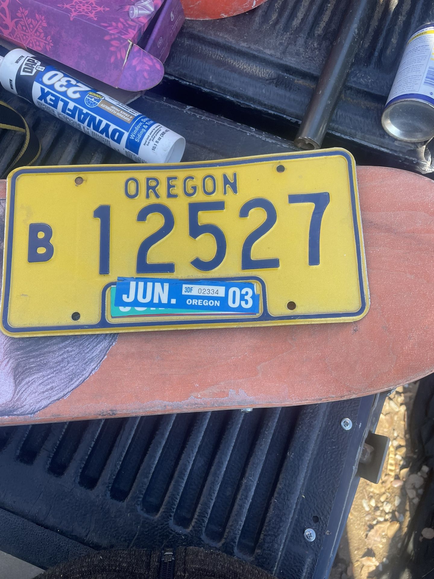 Vintage Oregon License Plate