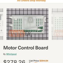 Whirlpool Control Board