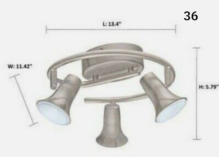 New Eglo Jumilla Led Light Matte Nickel