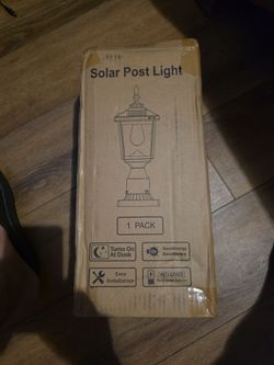 Solar post lights 3000k dusk to dawn solar lamp post light