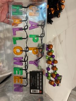 Happy Halloween LED Letter String Lights