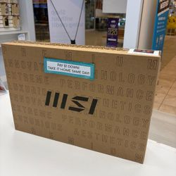 MSI Thin Gaming Laptop New - Pay $1 today and the rest later!!