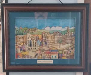 #1671, Friends of Zion 3-D framed.