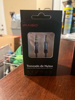 Irago 3.5mm Nylon Braided Aux Audio Cable