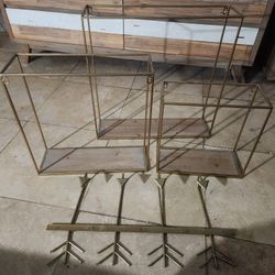 3 Hanging Shelves And A Rack