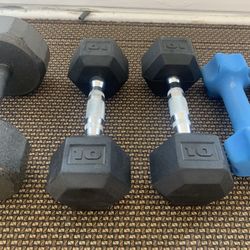 Dumbbell Set: 4Pairs of 10/7/5/3 Lbs