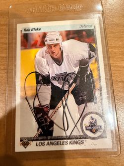 1990-91 Upper Deck Rob Blake #45 signed.