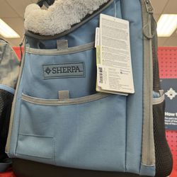  Sherpa Blue Elevation Pet Backpack for Cats & Dogs, Medium