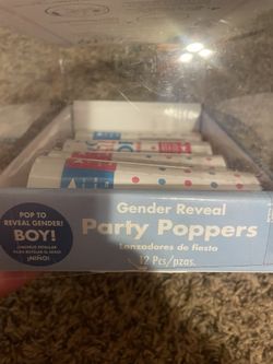 BOY Gender Reveal Poppers