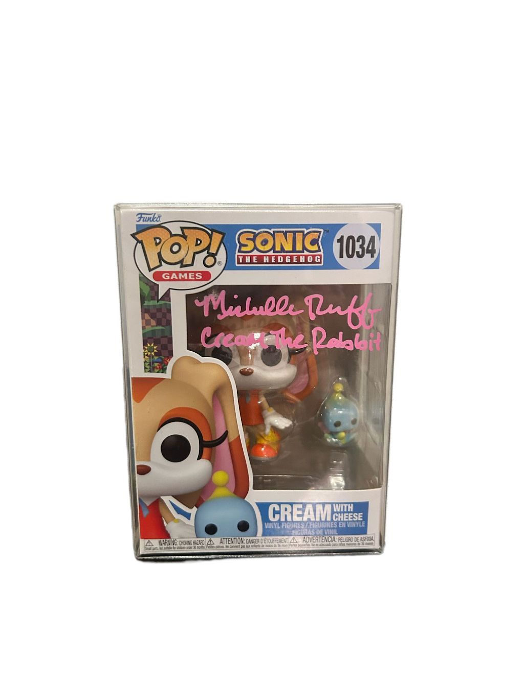 Funko Pop! Sonic The Hedgehog: Cream And Cheese Signed (Michelle Ruff) #1034 JSA