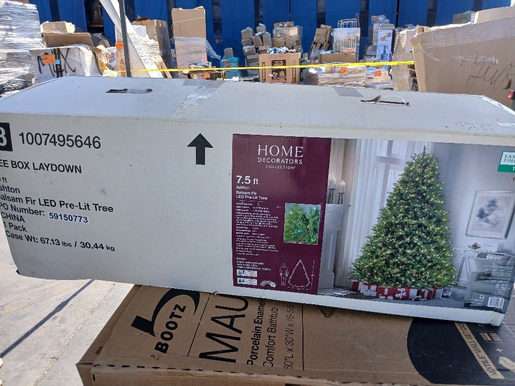 Home Decorators Collection Ashton Balsam Fir LED Pre-lit Tree NEW