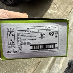 Leviton 20 amp Duplex Decora Outlets