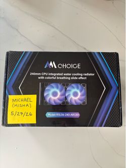 AM Choice 240mm ARGB AIO CPU Liquid Cooler – $25 OBO