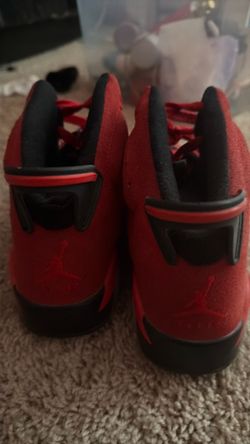 Air Jordan Red Suede High-Top Sneakers size 8 1/2