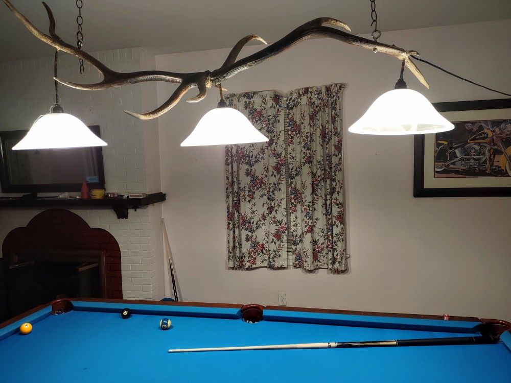 Deer pool table light sales