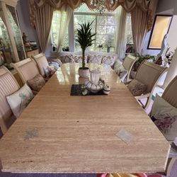 Elegant Dining Table And 6 Chairs 