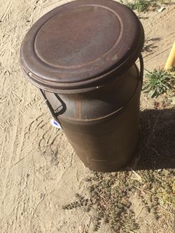 Antique milk can