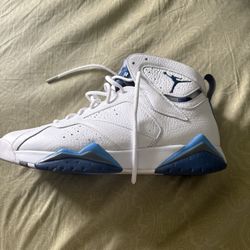 Air Jordan 7 Retro White French Blue Basketball Shoes Men's size 13