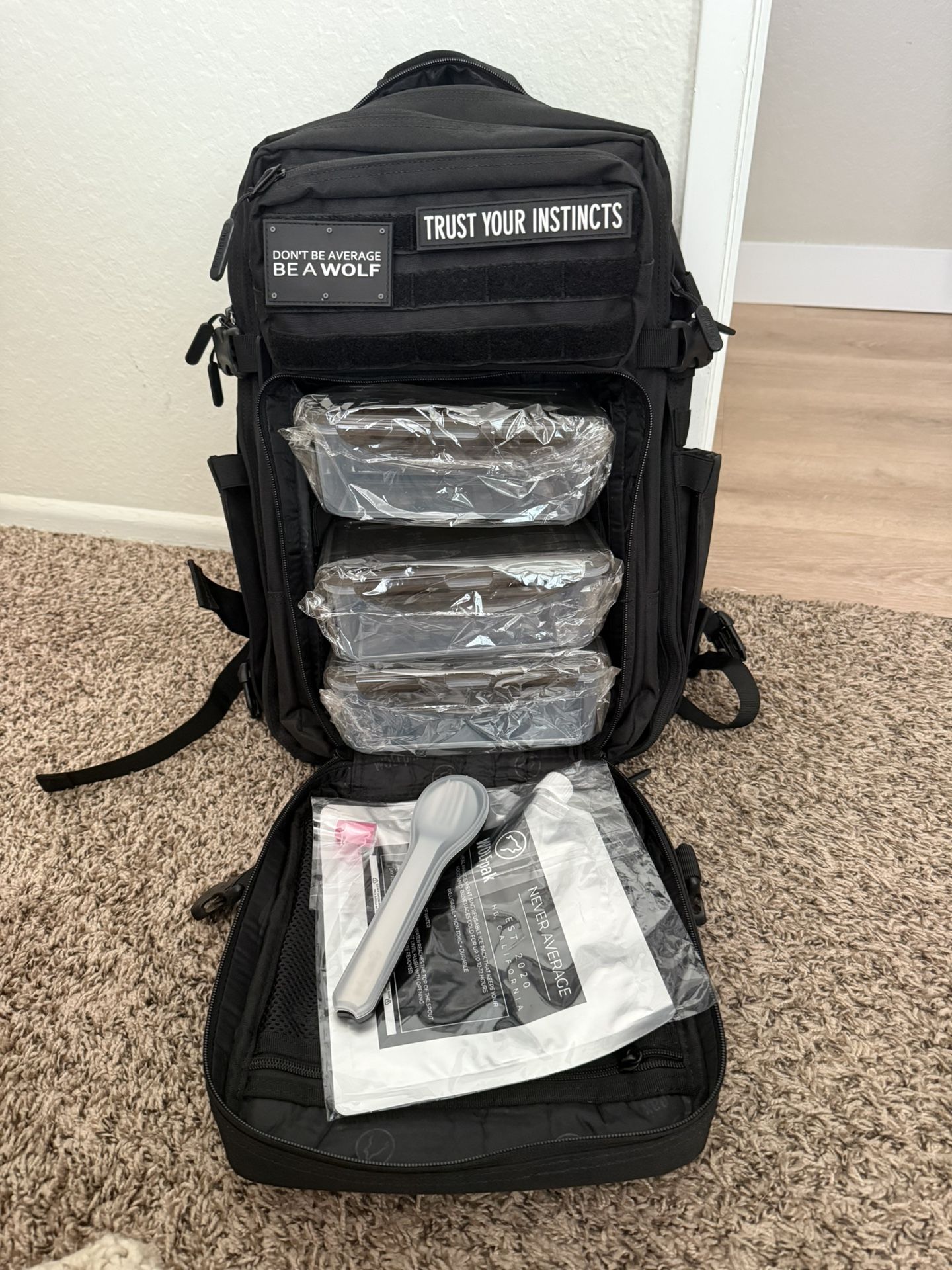 Brand New 45 L Wolfpak Meal Management Backpack