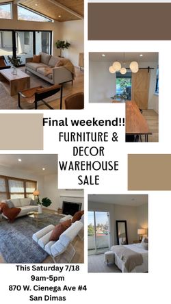 Furniture and home warehouse sale￼
