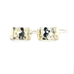 Silpada 925 Hammered Rectangular Drop Earrings