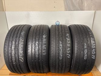 Set 4 tires 235 45 19 Continental contiprocontact high tread no repairs