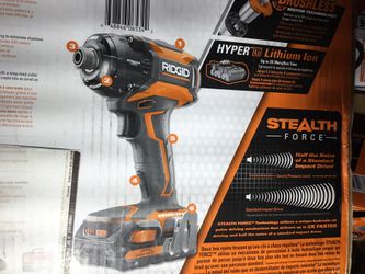 Ridgid Brand NEW18V Stealth IMPACT w/new 2.0Ah Battery & Charger & Bag! 💥💥💥💥. ALL for 75 today!