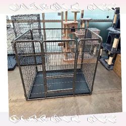 example open Firm Metal Dog Crates - Stable and Secure