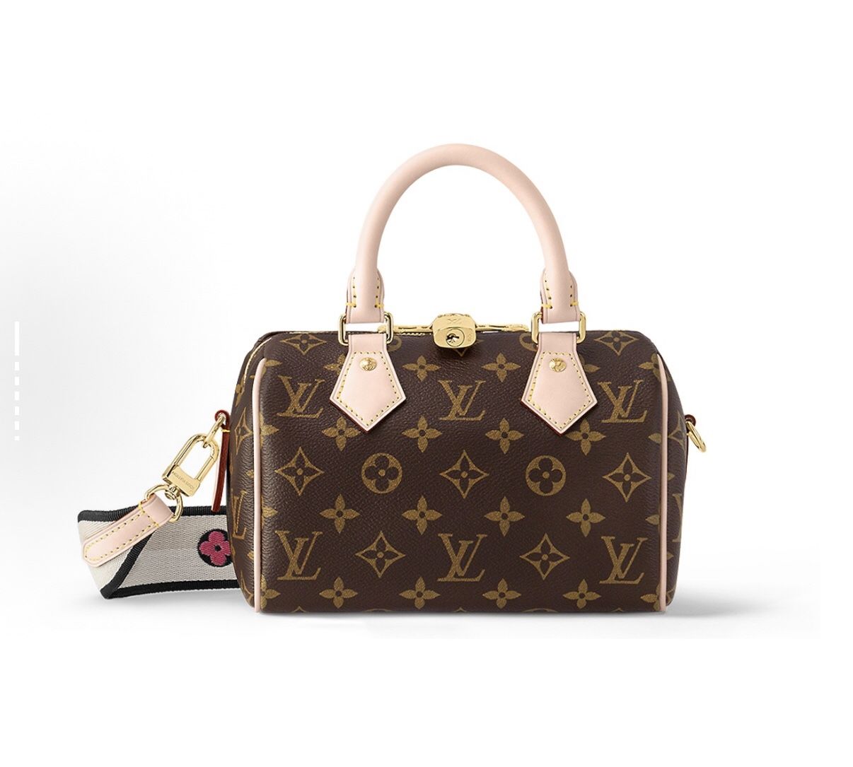 LOUIS VUITTON Speedy 20 Classic Old Detachable Adjustable Shoulder Strap Canvas Cowhide Trim Pillow Bag Handbag Shoulder Bag Crossbody(p269)64