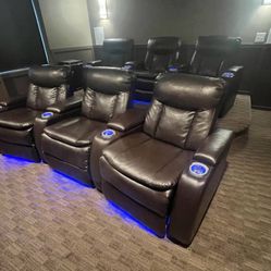 Power Reclining Theater Chairs
