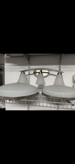 Bathroom Light Fixture and 2 Ceiling Light Fixtures