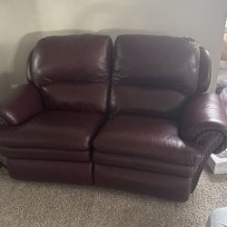 2 Leather Brown Couch’s