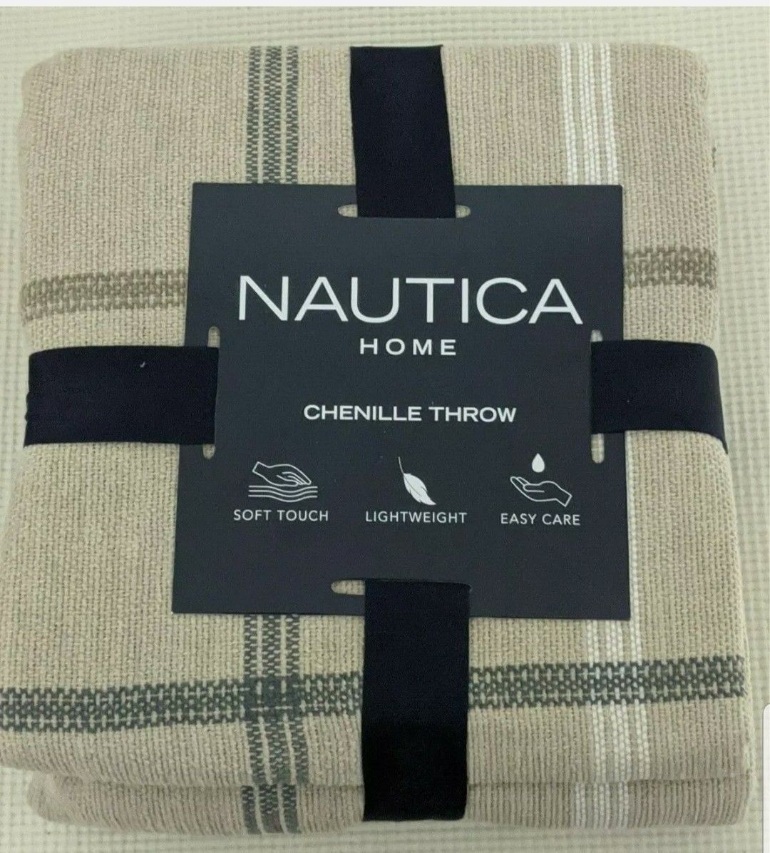 Throw Lightweight Blanket Chenille Nautica 60x70" Cozy Chair overstock.