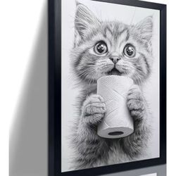 Framed Kitten Art Print