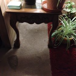 End Table With Glass Top