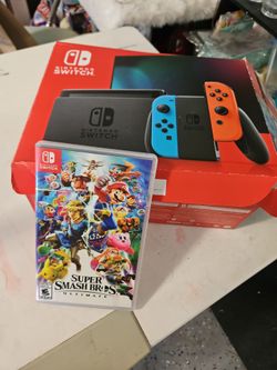 Nintendo Switch with game