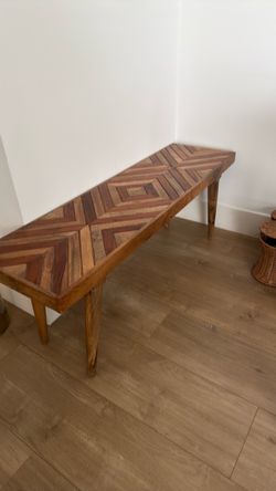 Wooden bench