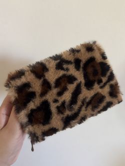 Fluffy Cheetah Print Wallet