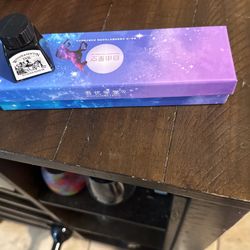 Glass Pen With Green Ink (see Description Please)