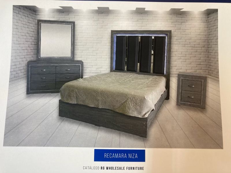 Complete Recamara niza King bedroom Set