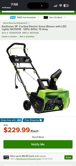 New Snow Blower