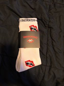 Chrome Hearts Crew Socks White