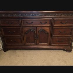 Large Dresser And Heavy Mirror