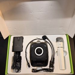 SHIDU S92 Voice Amplifier with Wireless Microphone Full Set in Box