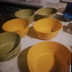 Vtg   chiffonware  1973 bowls 